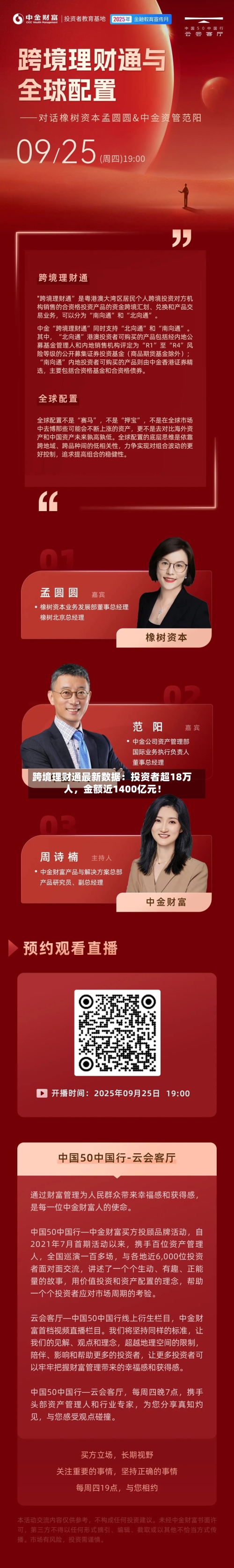 跨境理财通最新数据：投资者超18万人，金额近1400亿元！-第2张图片