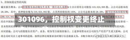 301096，控制权变更终止-第2张图片