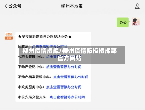 柳州疫情指挥/柳州疫情防控指挥部官方网站-第2张图片