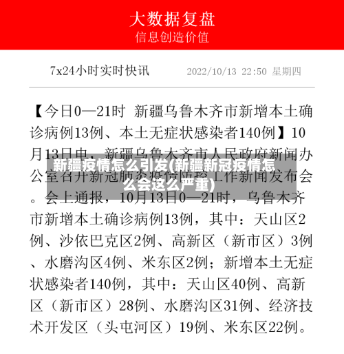 新疆疫情怎么引发(新疆新冠疫情怎么会这么严重)