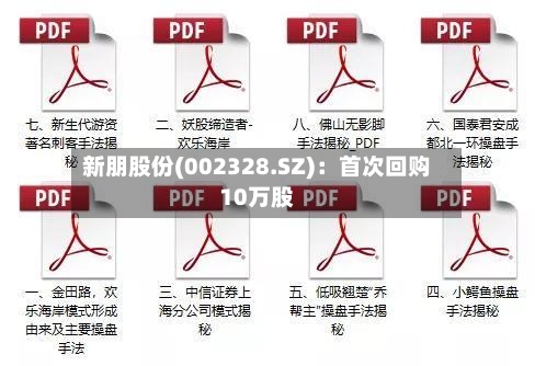 新朋股份(002328.SZ)：首次回购10万股