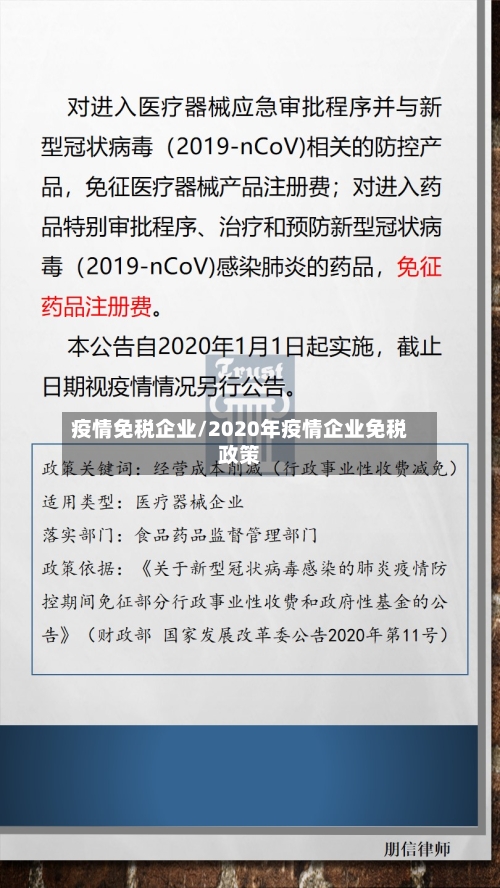 疫情免税企业/2020年疫情企业免税政策-第2张图片