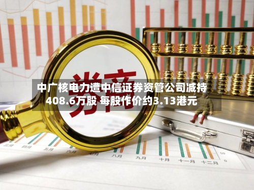 中广核电力遭中信证券资管公司减持408.6万股 每股作价约3.13港元
