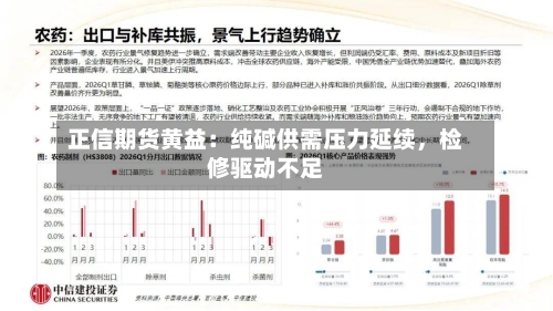 正信期货黄益：纯碱供需压力延续，检修驱动不足-第2张图片