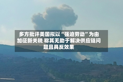 多方批评美国拟以“强迫劳动”为由加征新关税 称其无助于解决供应链问题且具反效果-第3张图片