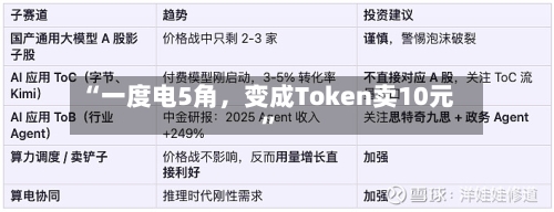 “一度电5角，变成Token卖10元”-第3张图片