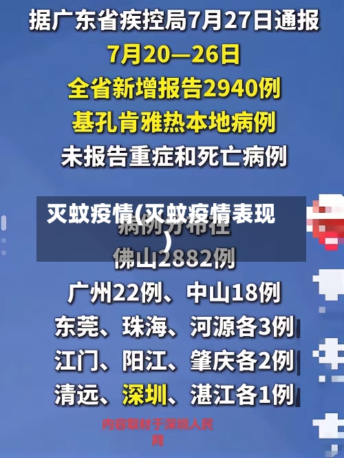 灭蚊疫情(灭蚊疫情表现)-第2张图片