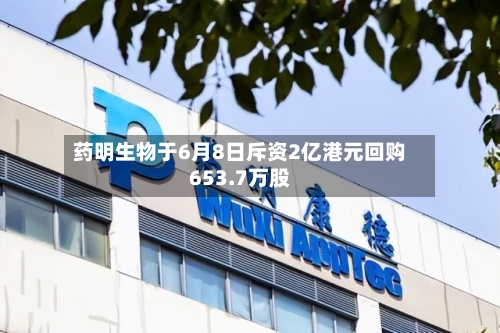 药明生物于6月8日斥资2亿港元回购653.7万股-第2张图片
