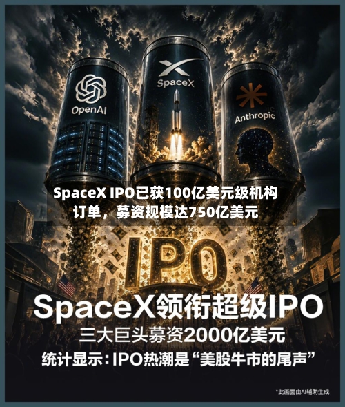 SpaceX IPO已获100亿美元级机构订单，募资规模达750亿美元-第2张图片