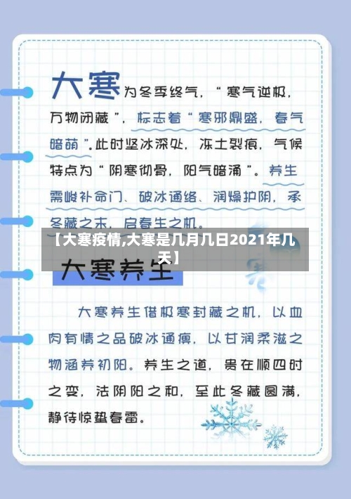 【大寒疫情,大寒是几月几日2021年几天】-第2张图片
