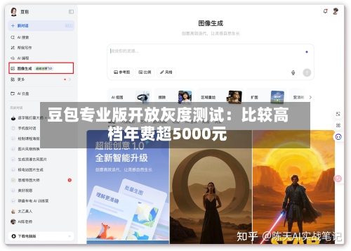 豆包专业版开放灰度测试：比较高档年费超5000元