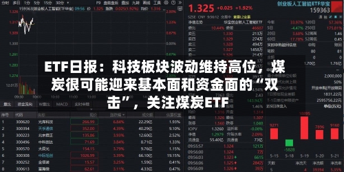 ETF日报：科技板块波动维持高位，煤炭很可能迎来基本面和资金面的“双击”，关注煤炭ETF-第2张图片