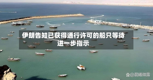 伊朗告知已获得通行许可的船只等待进一步指示-第2张图片