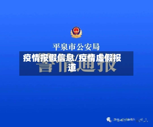 疫情报假信息/疫情虚假报道-第2张图片