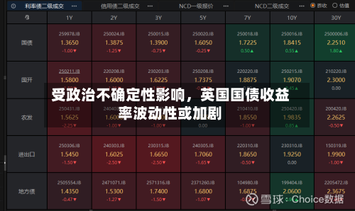 受政治不确定性影响	，英国国债收益率波动性或加剧-第2张图片