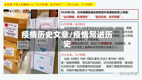 疫情历史文章/疫情写进历史