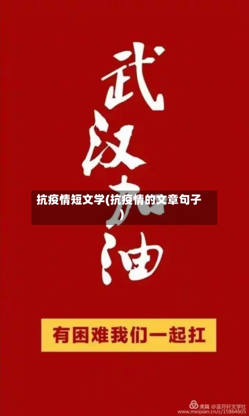 抗疫情短文学(抗疫情的文章句子)-第2张图片