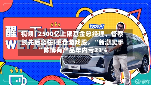 视频 | 2500亿上银基金总经理	、督察长先后离任!重仓游戏股，“新潮买手	”陈博有产品年内亏23%-第2张图片