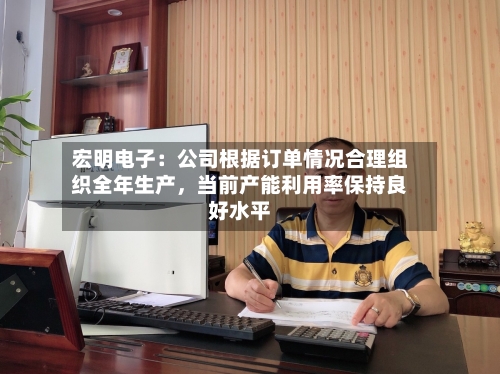 宏明电子：公司根据订单情况合理组织全年生产	，当前产能利用率保持良好水平-第2张图片