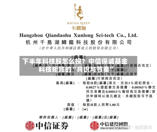 下半年科技股怎么投？中信保诚基金科技矩阵的“共识与节奏	”-第2张图片