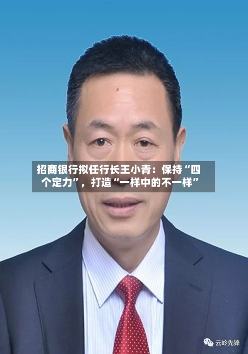 招商银行拟任行长王小青：保持“四个定力	”，打造“一样中的不一样”-第2张图片