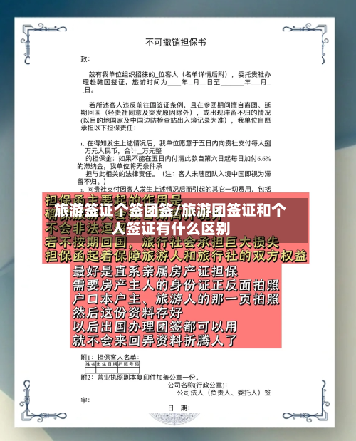 旅游签证个签团签/旅游团签证和个人签证有什么区别-第2张图片