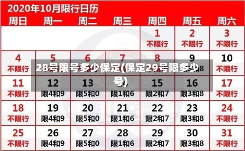 28号限号多少保定(保定29号限多少号)