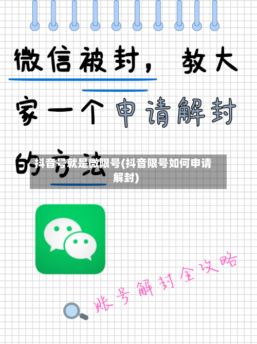 抖音号就是微限号(抖音限号如何申请解封)