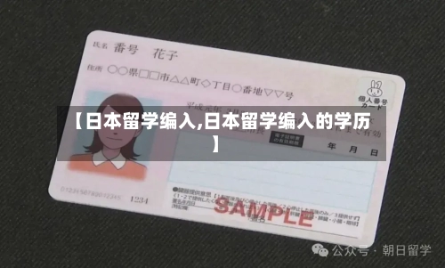 【日本留学编入,日本留学编入的学历】-第2张图片