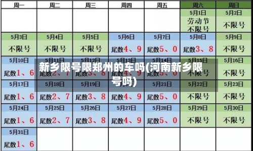 新乡限号限郑州的车吗(河南新乡限号吗)-第2张图片