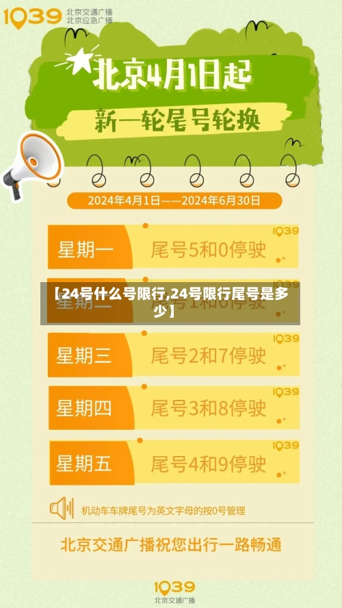 【24号什么号限行,24号限行尾号是多少】