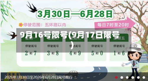 9月16号限号(9月17日限号)-第2张图片