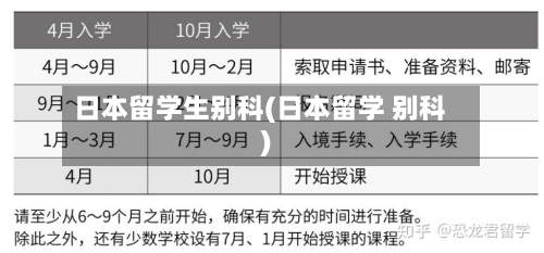 日本留学生别科(日本留学 别科)