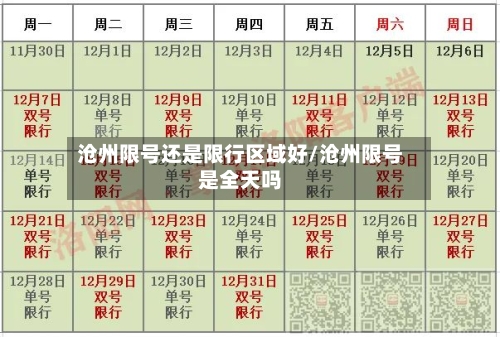沧州限号还是限行区域好/沧州限号是全天吗-第2张图片