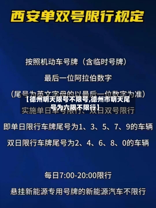 【德州明天限号不限号,德州市明天尾号为六限不限行】