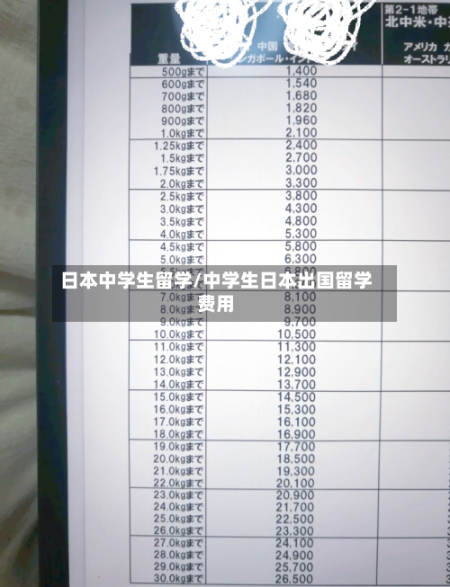 日本中学生留学/中学生日本出国留学费用